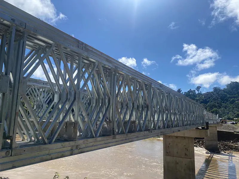 Progetto del ponte Bailey da 108 metri in Malesia
