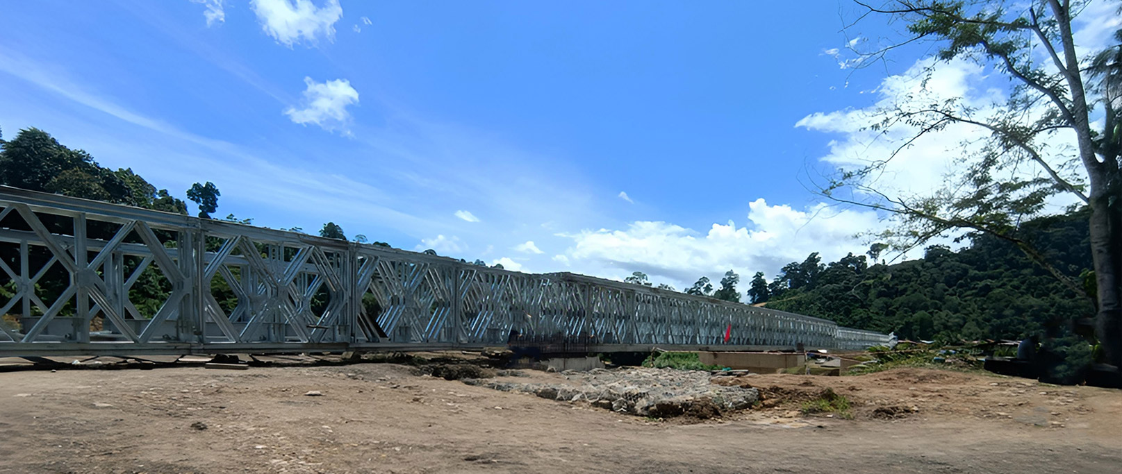 Progetto del ponte Bailey da 108 metri in Malesia