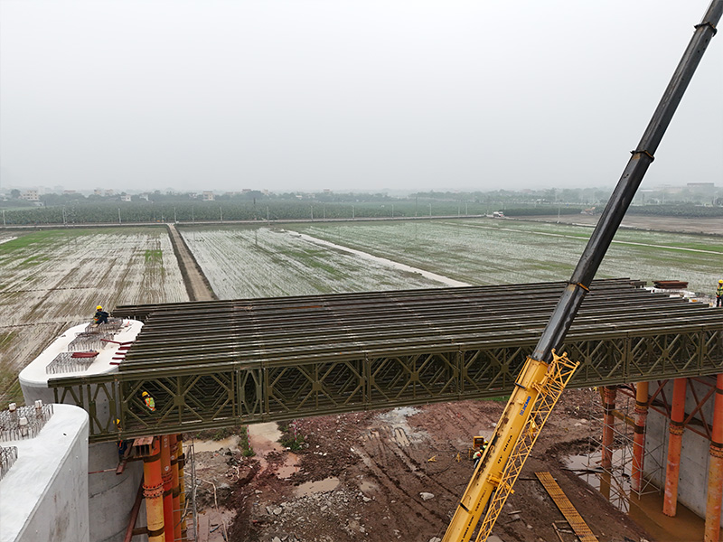 Ponte extra-large della stazione di Hezhou sulla ferrovia ad alta velocità Zhuhai-Zhaoqing