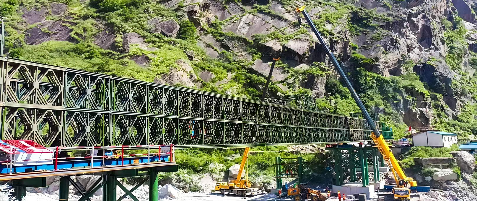 Ponte dell'ancora di salvezza del porto di Jilong in Nepal
