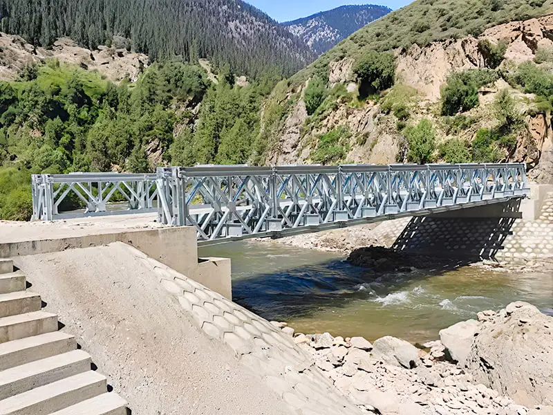 CB100 Ponte Bailey Ponte Bailey modulare a traliccio zincato ad alta resistenza
