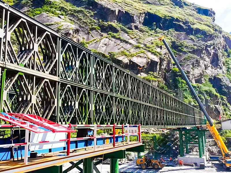 CB 200 Ponte Bailey Ponte Bailey rinforzato a quattro file e doppio strato