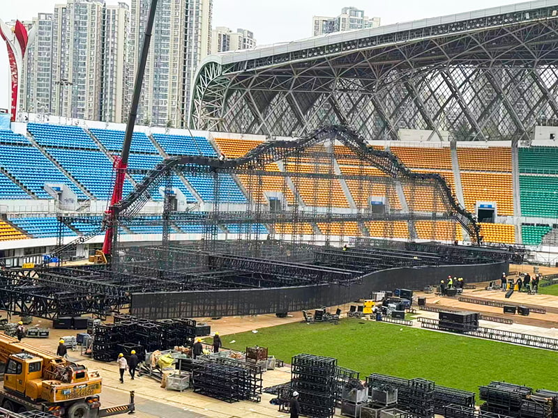 Telaio di supporto per palco da concerto