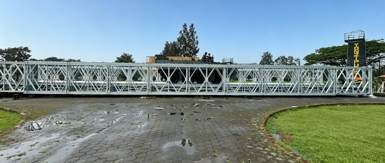 Ponte Bailey indonesiano zincato a doppia fila rinforzato tipo 200 a doppio strato
